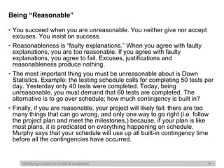 Identifying a project in trouble and re-planning | PPT