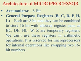 Brief Architecture of 8085 microprocessor | PDF