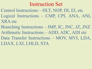 Instruction set and programming of 8086 Microprocessor | PDF
