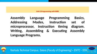 Comprehensive Guide to Programming with 8085 Microprocessor Assembly ...