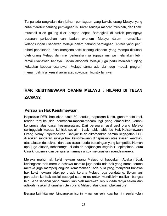 HAK ORANG MELAYU