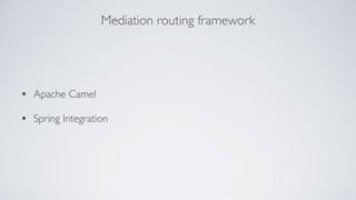 Mediation routing