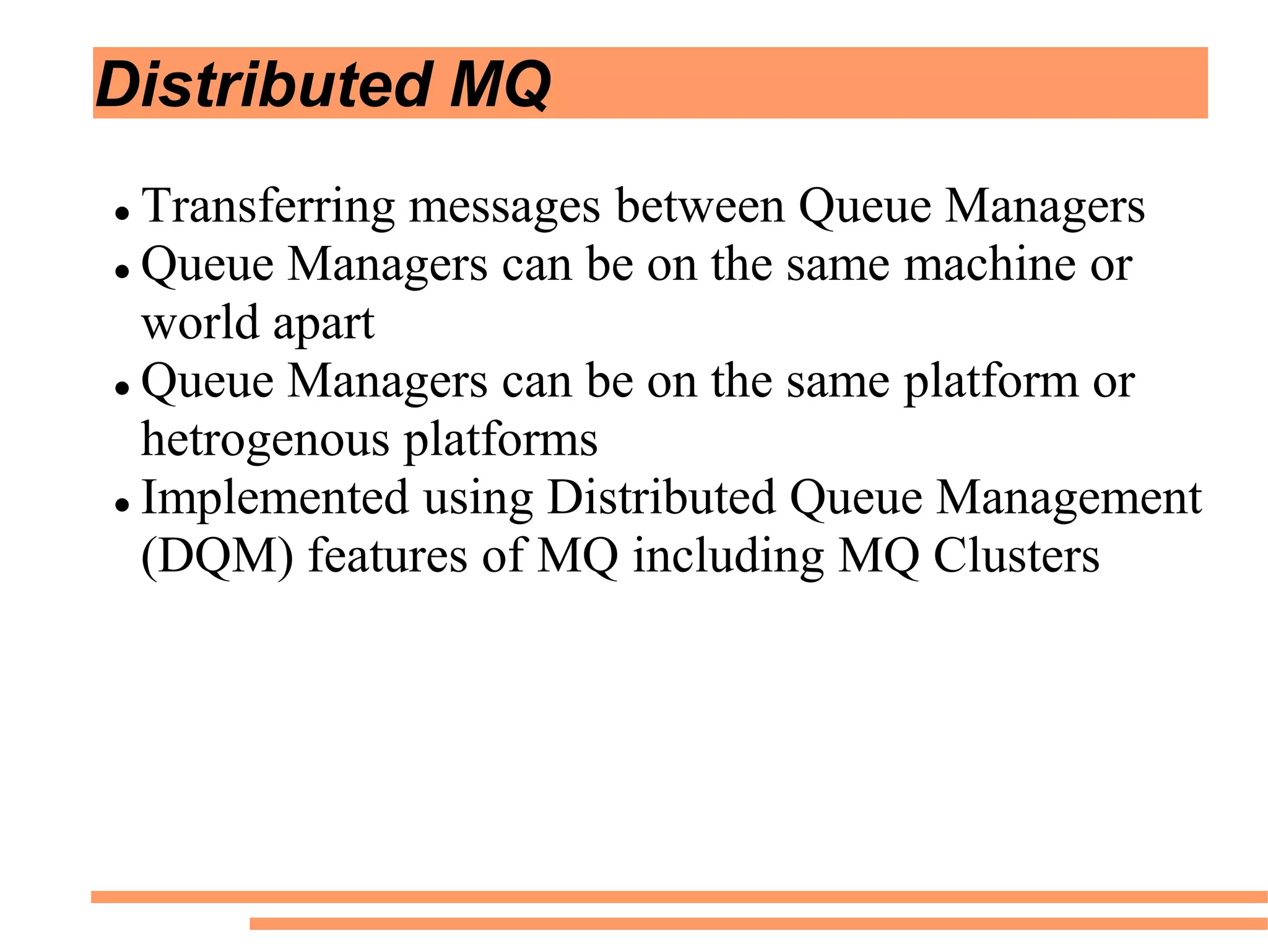 Websphere MQ (MQSeries) fundamentals | PDF