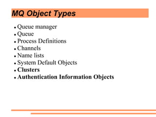 Websphere MQ (MQSeries) fundamentals | PDF