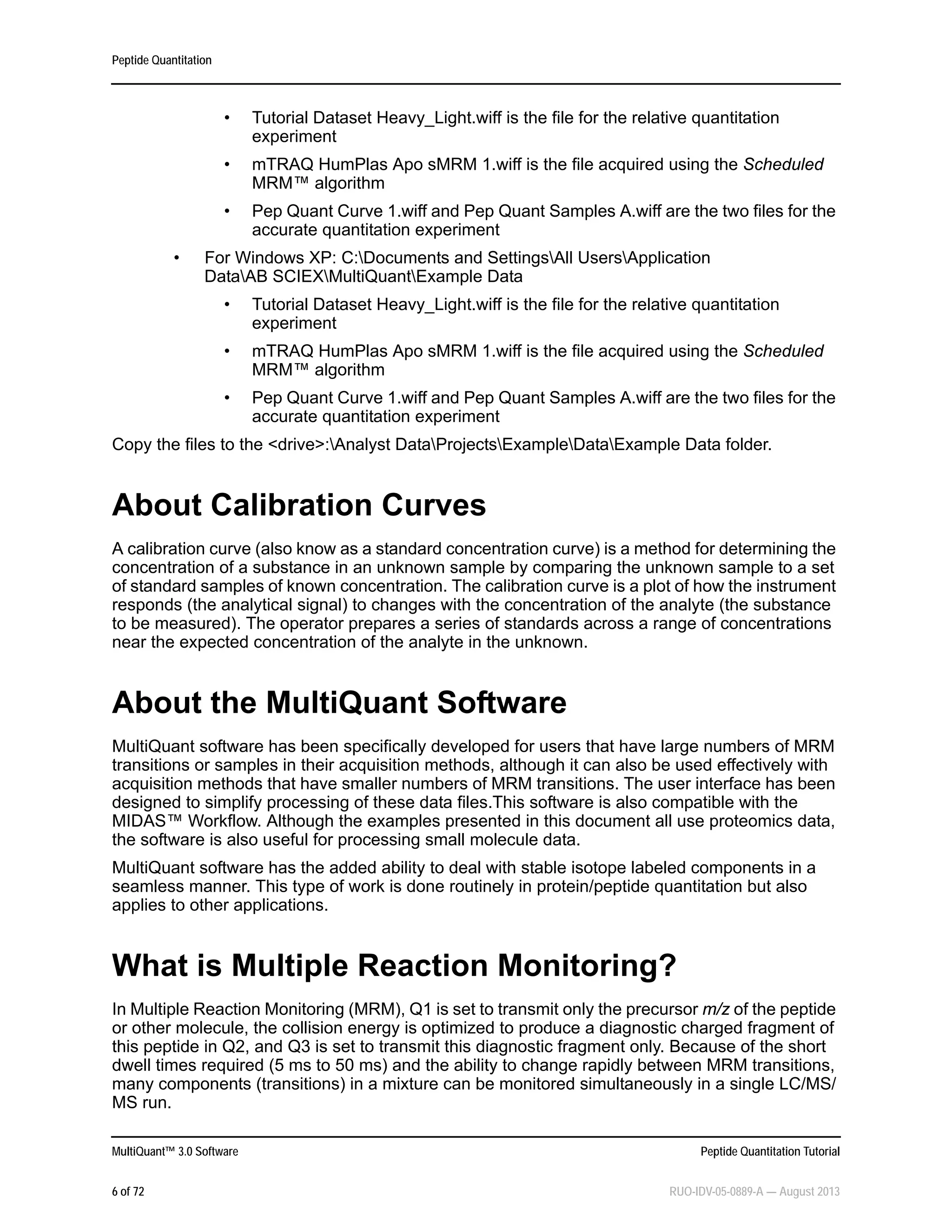 Mq peptide-quantitation-tutorial-en | PDF