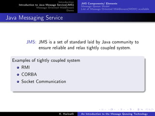 An Introduction to the Message Queuning Technology | PDF