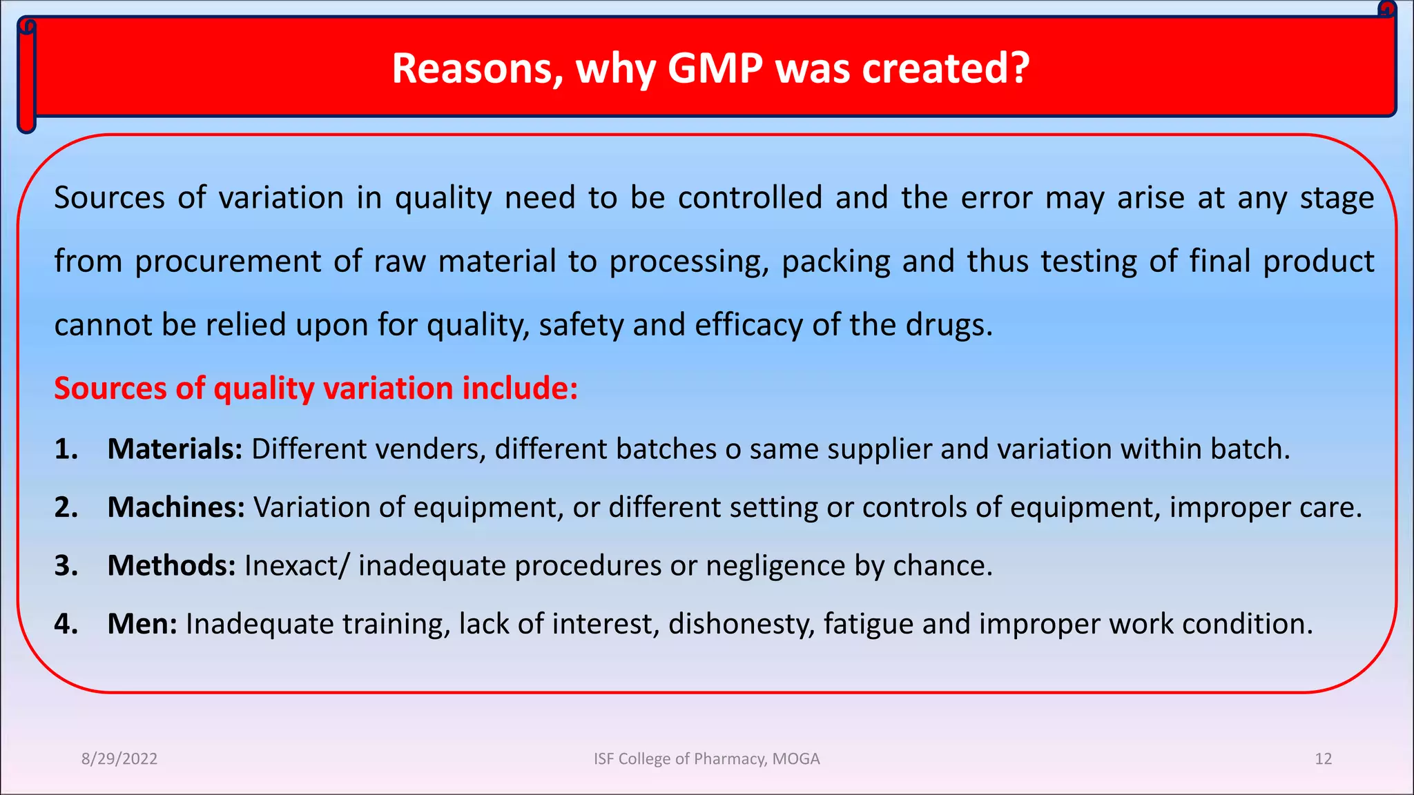 GLP and GMP | PPTX