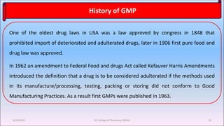 Gmp Amendment GLP and GMP | PPTX