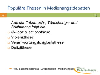 LehrerängsteÄngste in Bezug auf das Rollenbild: Erwartungen und Ansprüche an und Vorurteile gegenüber LehrerInnenAngst vor Autoritätsverlust„Es läßt sich vermuten, daß einstweilen, wo immer die Angst der Kinder abnimmt, die Angst der Lehrer zunimmt.”26Von Hentig (1976) zit. n. Katschnig, Tamara: (1998) Lehrerangst– eine ökologische Perspektive„Literacy“27