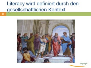 Lesen                  Schreibenanalytischverstehen  entschlüsseln  erkennenpraktischtechnisch  funktional  operativkritischhinterfragenWahrheit/Fiktion unterscheidenkreativgestalten  anwenden  transformierenSigrid Jones – some rights reserved