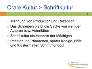 Schriftkultur > BuchkulturDie Erfindung des BuchdrucksDie Entwicklung der Druckmedien (bewegliche Lettern)Viele neue Druckwerke (religiöse Schriften, antike Texte, profane Ratgeber, Hand- und Lehrbücher, Kalender, Schwänke, Satiren „Neue Zeitungen“ von spektakulären Ereignissen, Wunderberichte)