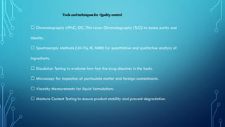 Quality Control of pharmaceutical products | PDF
