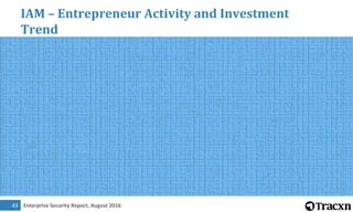 Enterprise Security Report, August 201644
IAM – Most Funded Companies
 