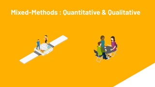 Mixed-Methods : Quantitative & Qualitative
 