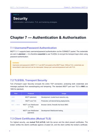 Mqtt Security.pdf MQTT: Comprehensive Guide to Protocol, Architecture, and Security | PDF
