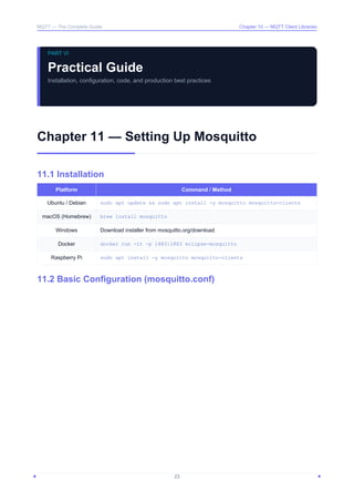 Mqtt Security.pdf MQTT: Comprehensive Guide to Protocol, Architecture, and Security | PDF