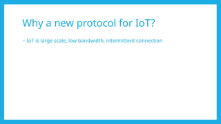 MQTT IOT Introduction to MQTT protocol foundations | PPTX