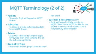 MQTT IOT Introduction to MQTT protocol foundations | PPTX
