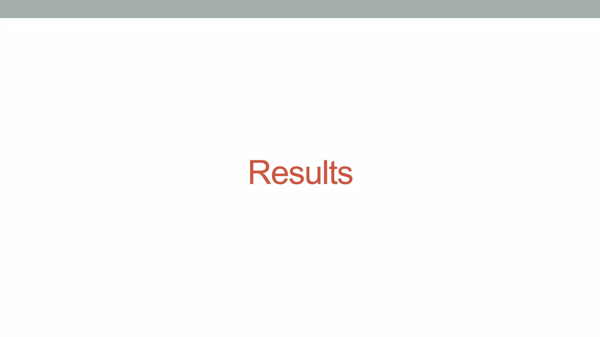 Results
 