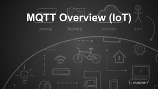 1 - 03/09/2015
MQTT Overview (IoT)
 