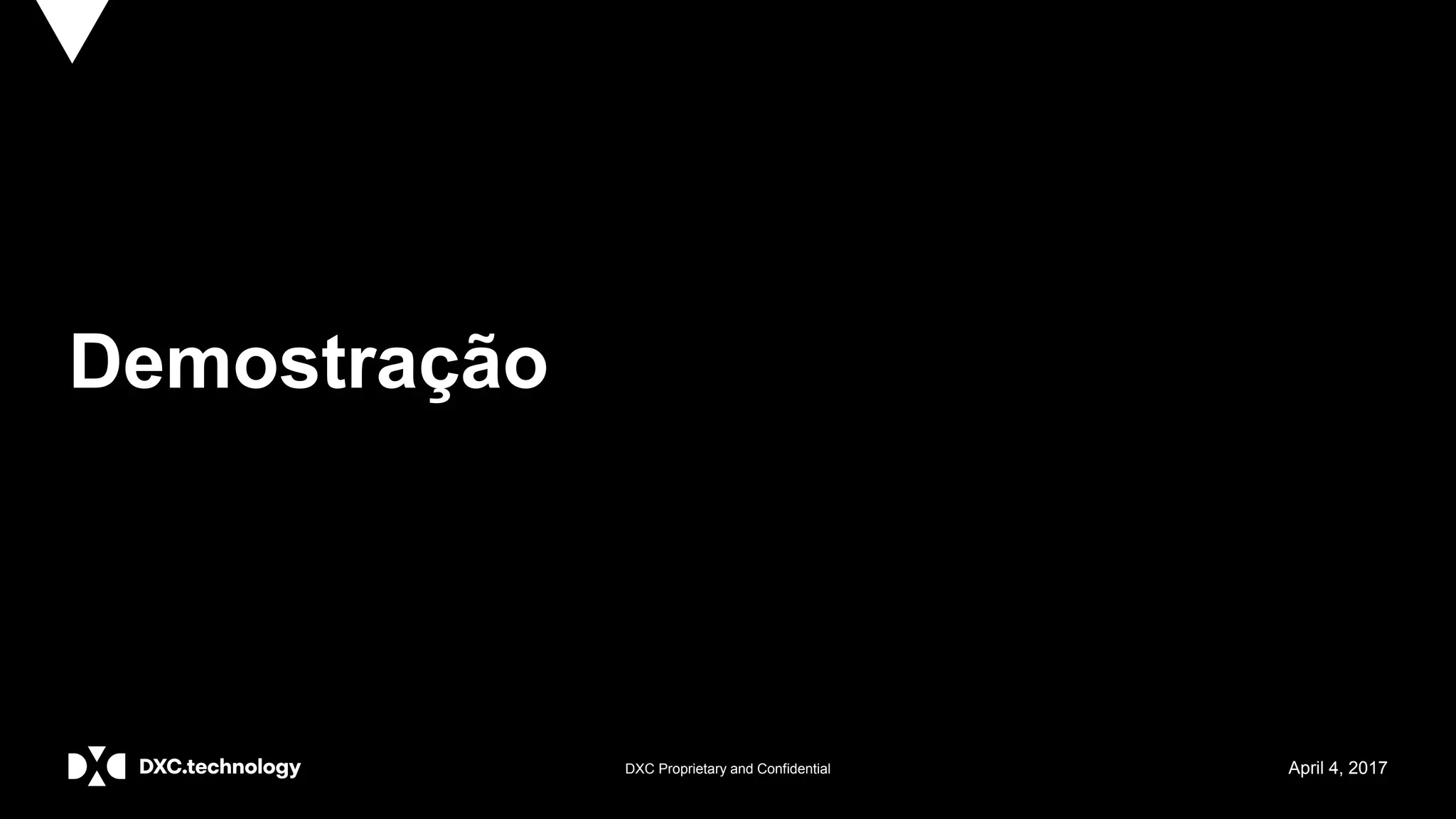 DXC Proprietary and Confidential April 4, 2017
Demostração
 