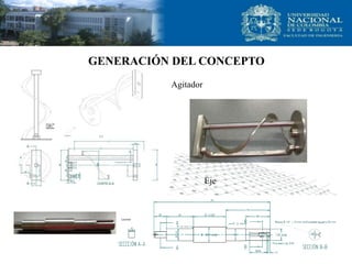 GENERACIÓN DEL CONCEPTO
Agitador
Eje
 