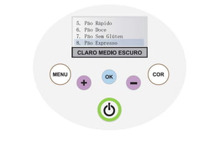 5.   Pão   Rápido
6.   Pão   Doce
7.   Pão   Sem Glúten
8.   Pão   Expresso
 
