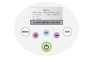 Massa
300ml água   450g farinha trigo
1cs azeite       1pac. fermento
3cc sal
2cc açúcar
 