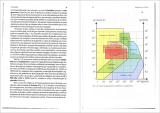 lntrodur;iio 29
terminada aplicar;,:ao, por exemplo, no caso de bombas (pumps) e com-
pressores (compressors), deve-se definir Se a melhor soJur;,:aoe 0 emprego
de uma maquina de deslocamento positivoOU de uinamaquina de fluxo. Ou,
mesmo paraum tipo de maquina ~ fluxo, porexemplo,as turbinas hidniuli-
cas, deve-se definirqua) delas atende melhor ascaracterfsticas de um deter-
minado aproveitamento hidreletrico. No entanto, existem situa<;6esemque a
supremaciade um tipo de maquina sabre 0 outro e tao evidente que a sele-
r;,:ao pode serfeitaja nas etapas iniciais deum projeto.
Tomando-se para analise o caso dos compressores, normalmente
caracterizados pela vazao de gas aspirado e pela pressao na descarga,
pode-se constatar (Fig. 1A) o domfnio absoluto dos compressores cen-
trffugos e axiais (maquinas de fluxo) pararegioes de grandes vazoes, prin-
cipalmente em situar;,:oes, como nos motores de aviao, em que a relar;:ao
requerida entre a potencia de propulsao e o peso da m:iquina seja a mai-
orpossfvel e que apresente um formate favoravel do ponto de vista aero-
dinamico. Entretanto, na gama das pequenas e medias vazoes e elevadas
relar;:oes de pressao entre descarga e admissao, os compressores alter-
nativos de embolo ou pistao mantem o seu predomfnio, com avanr;:os
tecnologicos significativos e um consumoenergetico favoravel. No entan-
to, eles tern cedidoespar;,:o para os compressores de palhetas e de parafu-
so para as situar;,:oes de medias vazoes e pressoes nao taoelevadas.
Na Fig. 1.4, procura-se mostrar a distinc;;ao entre os termos ventila-
dor (fan) e compressor (compressor) paradenominar maquinas que tra-
balham com gas. Num ventilador, a alterar;,:ao na densidade entre a admis-
~ao ea descarga da maquina e tao pequenaque 0 gas pode serconsidera-
do como um fluido incompresslvel (diferenc;;as de pressao ate 10 kPa ou
1000 mmCA), enquanto num compressor, a altera:ifo de densidade esig-
nificativa, nao podendo serdesconsiderada. Para uma faixa de"diferenr;,:a
de pressao entre a descarga ea admissao da maquina da ordem de 10 a
300 kPa (1000 a 30000 mmCA), tambem e usual a denomina~ao de
soprador (blower).
Para o caso das maquinas de fluido geradoras que trabalham com
Ifquidos, denominadas de bombas (Fig. 1.5), a situar;,:ao esemelhante a
dos compressores, havendo 0 predomfnio das maquinas de fluxo (bom-
bas centrffugas, bombas de fluxo misto e bombas axiais) para a regiao
de medias e grandes vazoes, enquantoas bombas altemativas e rotativas
(maquinasde deslocamento positivo) dominam a faixa de medias e gran-
des alturas de eleva<;:ao e pequenas vazoes. Como existem areas de
L
30
.'
Mtiquinas de Fluido
~p (mmCA) ~p (kPa)
107
10 6
.
105
-
10
1
1
--~--- ~ - ------- r -------~-- - -- --- -------,--------r-------
' ' ' -----. '
t 1 I :
Compressor Atiernativo :
' '
' ' '
-~-~ - - ------ ~ ----- -- ~ ---
' '
Co pressor
--ce trifugo -
' .-~
· ---r---i...
:Compres~or
:de paraft).so
Comp es~or de p~lhetas
Ventil dor
------~- -----~---
' '
Certtri ugo '
'
-- ----- - ~-- -----
Vent1lador Axial
104
10 104 106 Q(m3/h)
Fig. l.4 Campo de aplicac;ao de ventiladores e compressores.
 