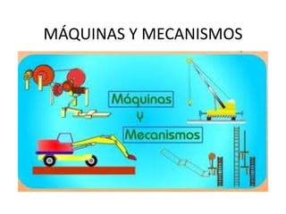 MÁQUINAS Y MECANISMOS

 