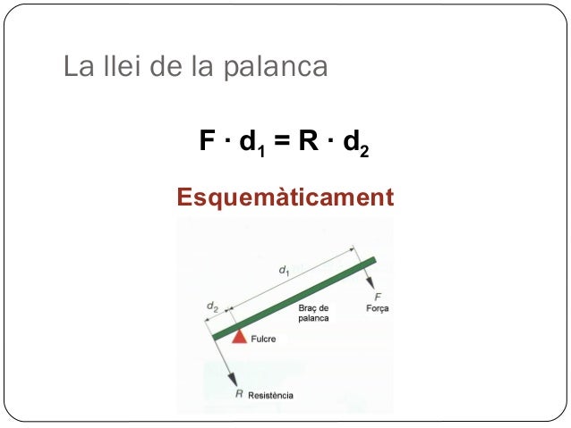 Resultat d'imatges de llei de la palanca