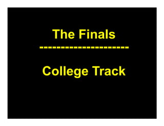 M Quiz Finals College