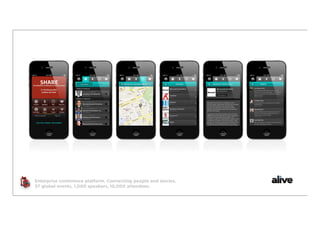 Enterprise conference platform. Connecting people and stories.
37 global events, 1,000 speakers, 10,000 attendees.
 