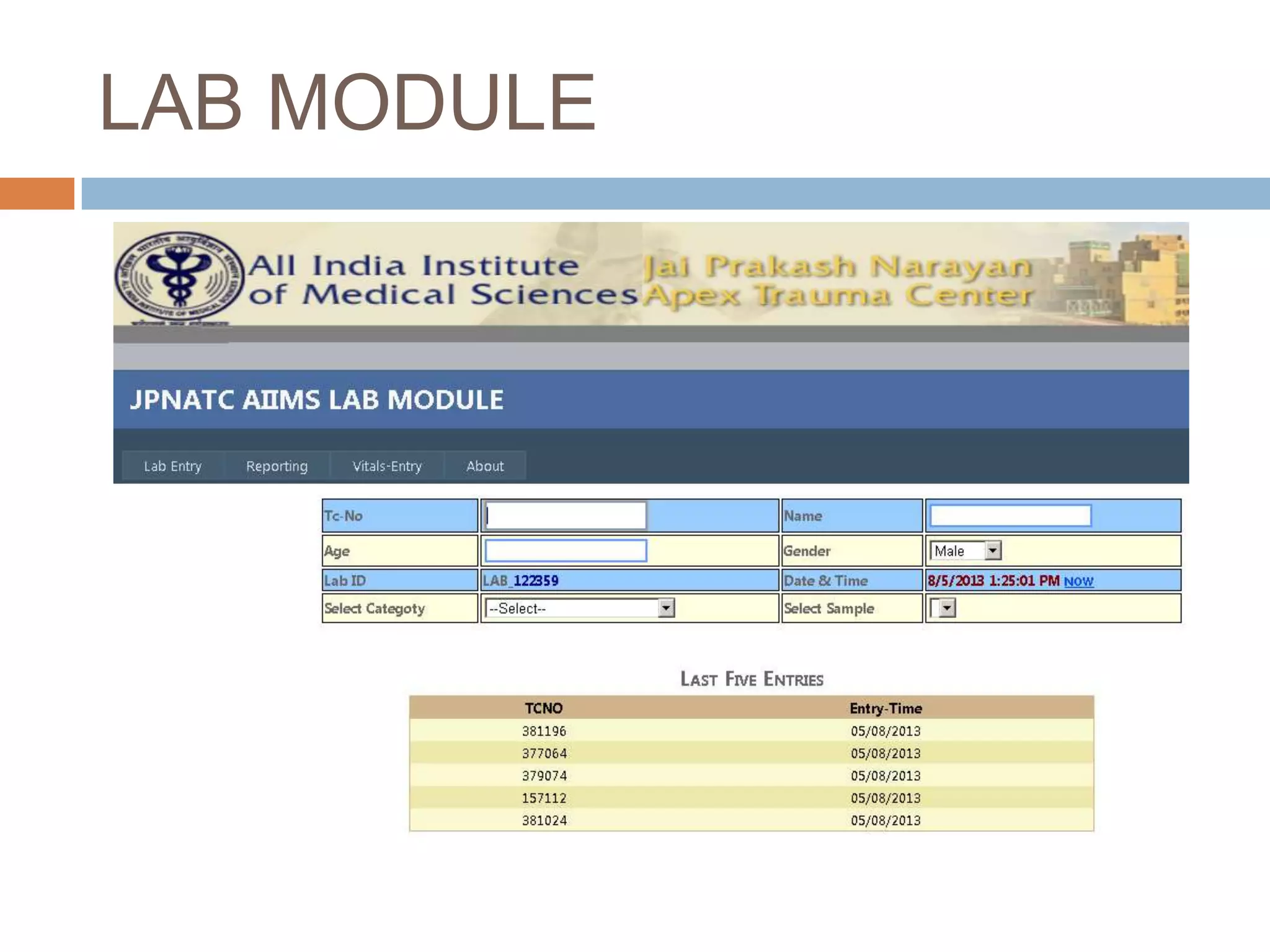 LAB MODULE
 