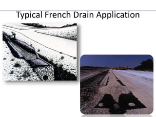 Typical French Drain Application
 