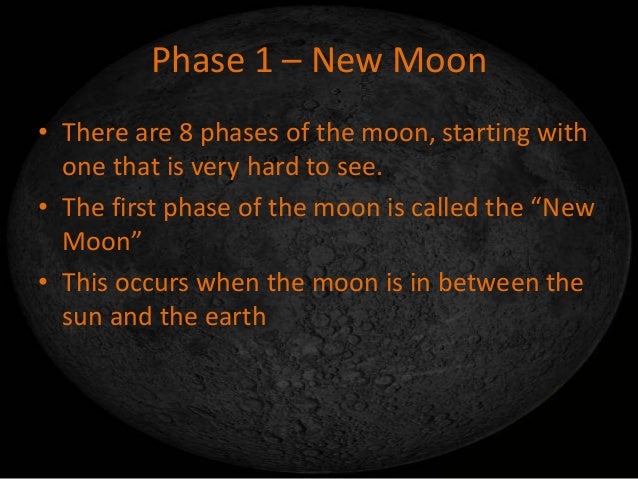 8 phases of the moon