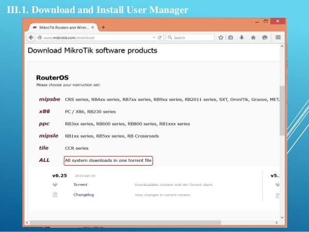 Install User Manager On Mikrotik Windows