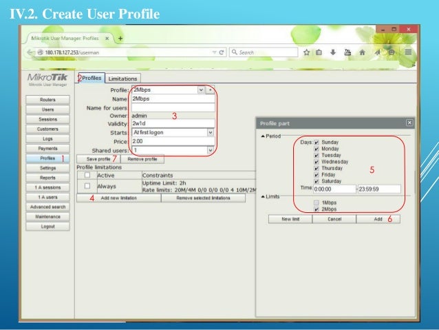 Mikrotik Hotspot User Manager