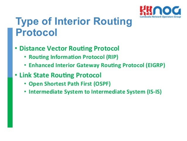 Interior Routing Protocols