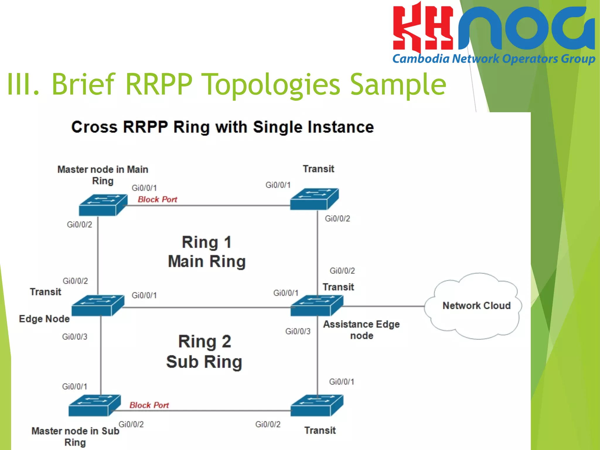 III. Brief RRPP Topologies Sample
 