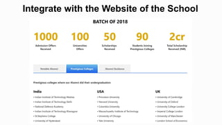 Integrate with the Website of the School
 