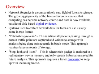 Network Forensics: Concepts, Methodologies, Tools, and Legal ...