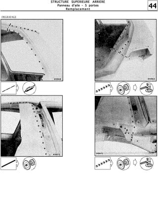 44
SSSSTTTTRRRRUUUUCCCCTTTTUUUURRRREEEE SSSSUUUUPPPPEEEERRRRIIIIEEEEUUUURRRREEEE AAAARRRRRRRRIIIIEEEERRRREEEE
PPPPaaaannnnnnnneeeeaaaauuuu dddd''''aaaaiiiilllleeee ---- 5555 ppppoooorrrrtttteeeessss
RRRReeeemmmmppppllllaaaacccceeeemmmmeeeennnntttt
DEGRAFAGE
 