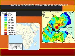 Etude de la Variabilité Temporelle de la Température
 