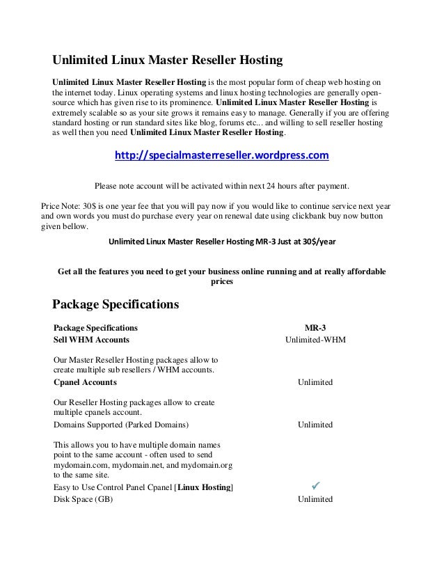 unlimited reseller hosting unlimited reseller hosting