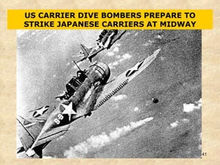 US CARRIER DIVE BOMBERS PREPARE TO STRIKE JAPANESE CARRIERS AT MIDWAY 