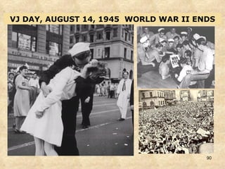 VJ DAY, AUGUST 14, 1945  WORLD WAR II ENDS 