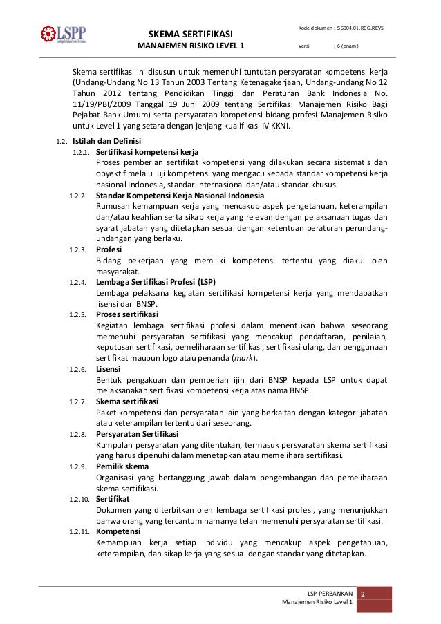 Manajemen Risiko Level 1