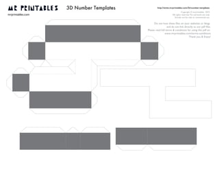 Mr printables-3d-number-templates | PPT