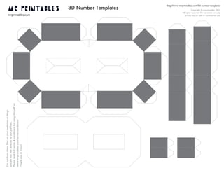 Mr printables-3d-number-templates | PPT